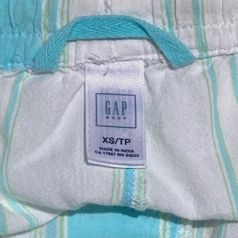 Gap Shorts Cotton Lightweight Turquoise White Extra Small - Picture 12 of 15